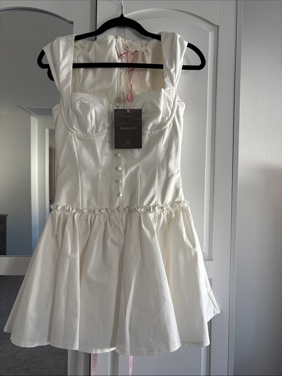 House of CB Dresses & Skirts - House of CB “Kaia” White Cotton Mini Dress
